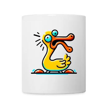 Verrückte Ente - Tasse - Weiß - Vorne