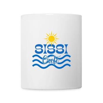 Sonne und Wellen Sissi Kreta Logo - Tasse - Weiß - Vorne