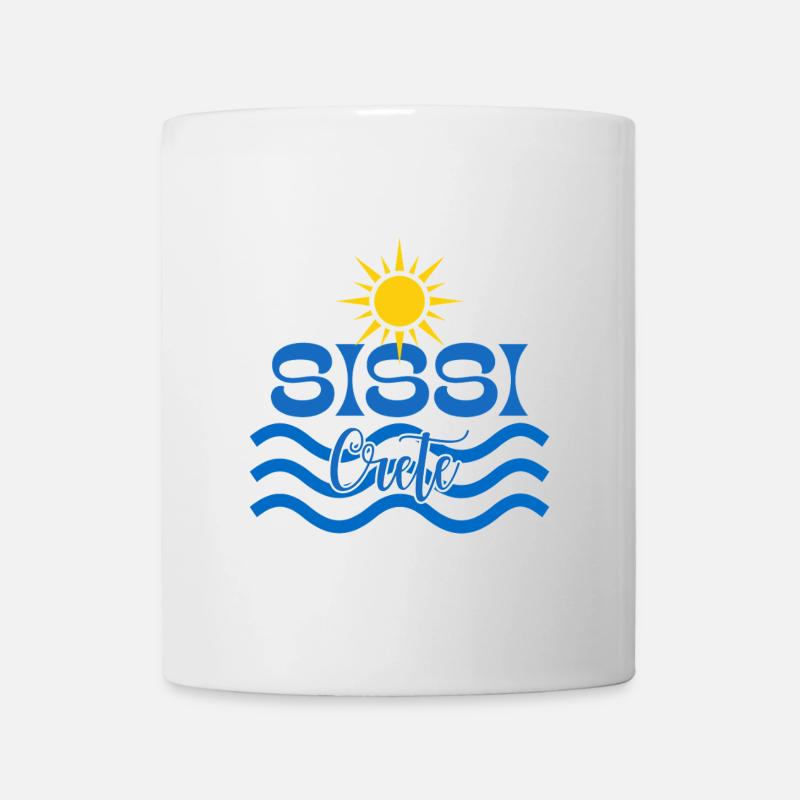 Sun and Waves Sissi Crete Logo - Mug - white