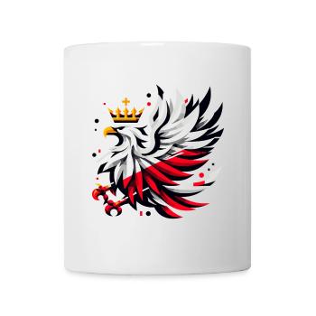 Poland Polska Eagle Flag Flag Geometry Gift - Mug - white - Front