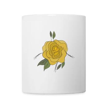Yellow flower - Mug - white - Front