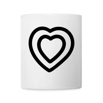 Herz - Tasse - Weiß - Vorne