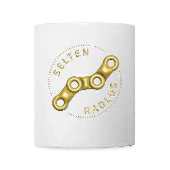 Rare Wheelless Bicycle Shirt Cycling 3D Gold - Mug - white - Front