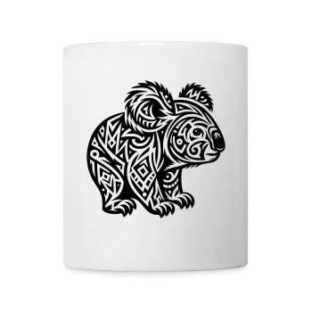 Koala tribal - Mug blanc - blanc - Devant
