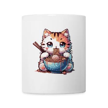 Ramen Noodles Cat - Mug - white - Front