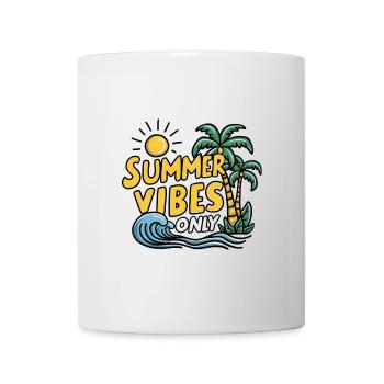 Nur Sommer-Vibes - Tasse - Weiß - Vorne