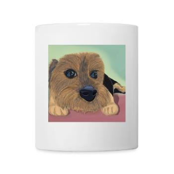 Dog eyes or love reflex - Mug - white - Front