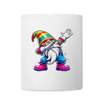 Dabbing Regenbogen Gnome Lustiges Geschenk - Tasse - Weiß - Vorne