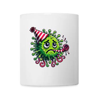 No Party Sad Germ with Party Hat - Mug - white - Front