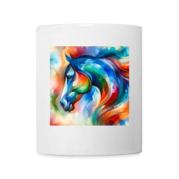 Horse Portrait Abstract - Mug - white - Front