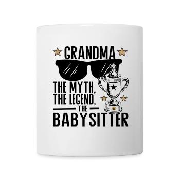 Grandma – The Myth, the Legend, the Babysitter - Mug - white - Front
