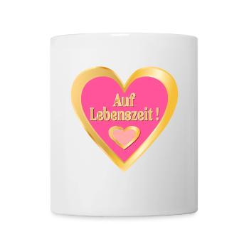 VERBEAMTUNG HERZ AUF LEBENSZEIT - Tasse - Weiß - Vorne