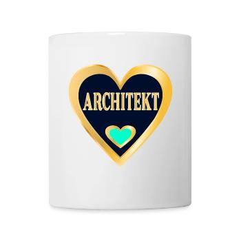 ARCHITEKTUR BERUF STUDIUM ARCHITEKT - Tasse - Weiß - Vorne