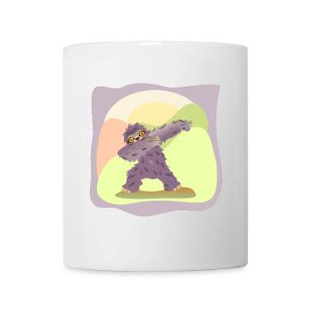 DABBING TANZEN TANZENDES FAULTIER - Tasse - Weiß - Vorne