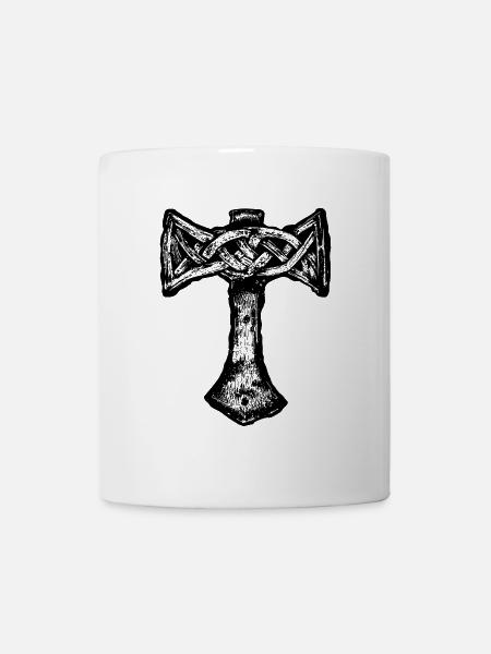 Mjöllnir Viking symbol - Mug - white