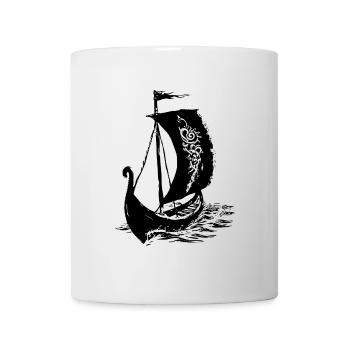 Wikinger-Langschiff - Tasse - Weiß - Vorne