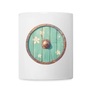 Bouclier Viking - Mug blanc - blanc - Devant
