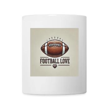 American Football Love - Tasse - Weiß - Vorne