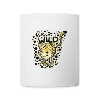 Guépard soyez sauvage - Mug blanc - blanc - Devant