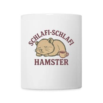 Schlafi-Schlafi Hamster – Schlafendes Hamsterdesig - Mug - white - Front