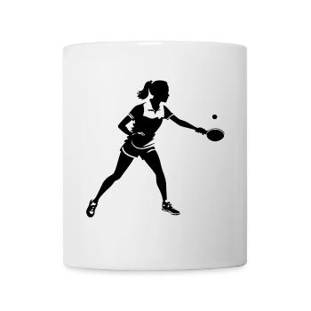 Tischtennis Spielerin - Sport Design - Tasse - Weiß - Vorne