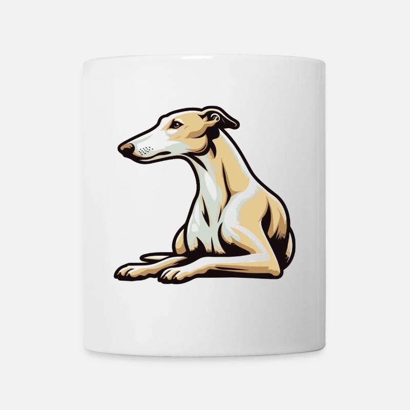Windhund - Tasse - Weiß