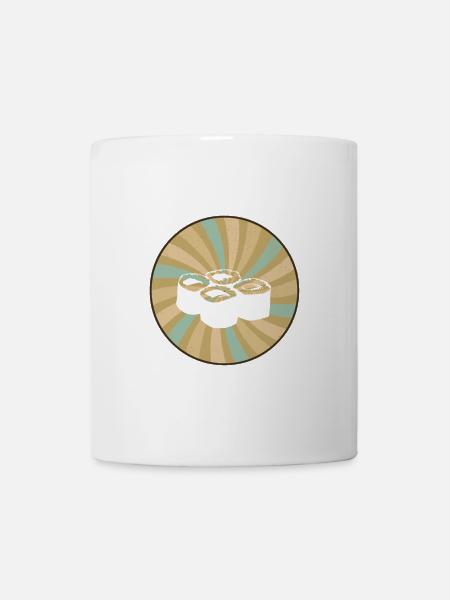 Sushi Japan Roellchen - Tasse - Weiß