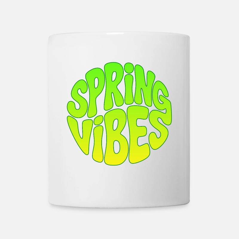 Frühlingsanfang - Spring vibes - Tasse - Weiß