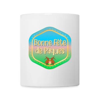 Bonne Fête de Pâques Couple Jumeaux - Mug blanc - blanc - Devant