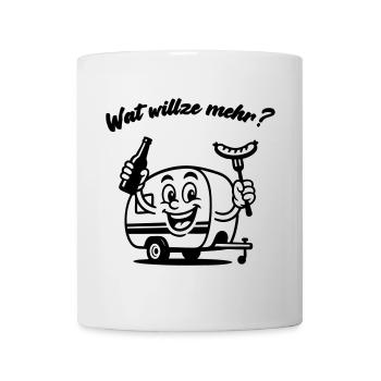 Wat willze mehr? Camping aus Leidenschaft - Tasse - Weiß - Vorne