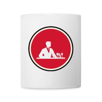 Barman Alcool - Mug blanc - blanc - Devant