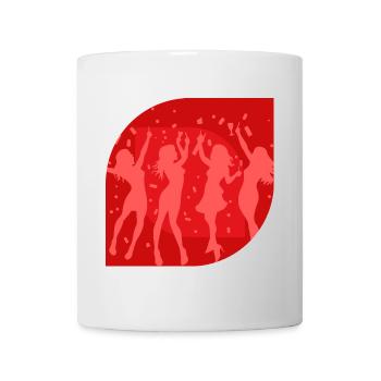 Disco Musik - Tasse - Weiß - Vorne