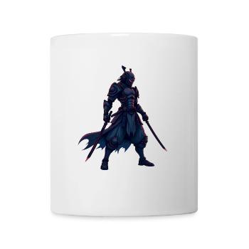 Cyber Samurai Warrior Illustration - Mug - white - Front