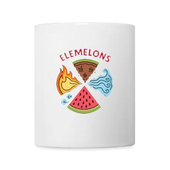 Elemelons Conception élémentaire de pastèque - Mug blanc - blanc - Devant