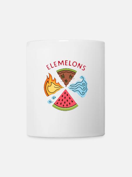 Elemelons Elemental Watermelon Design - Mug - white