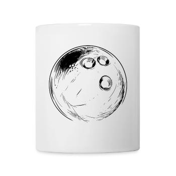 Bowling Zeichnung - Tasse - Weiß - Vorne