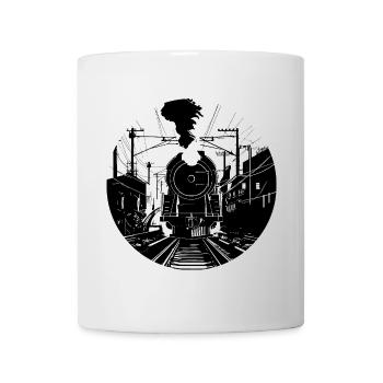 Dessin ferroviaire - Mug blanc - blanc - Devant