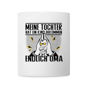 Endlich Oma – Lustiges Design für coole Omas - Tasse - Weiß - Vorne