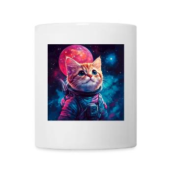 Cat astronaut pink space - Mug - white - Front