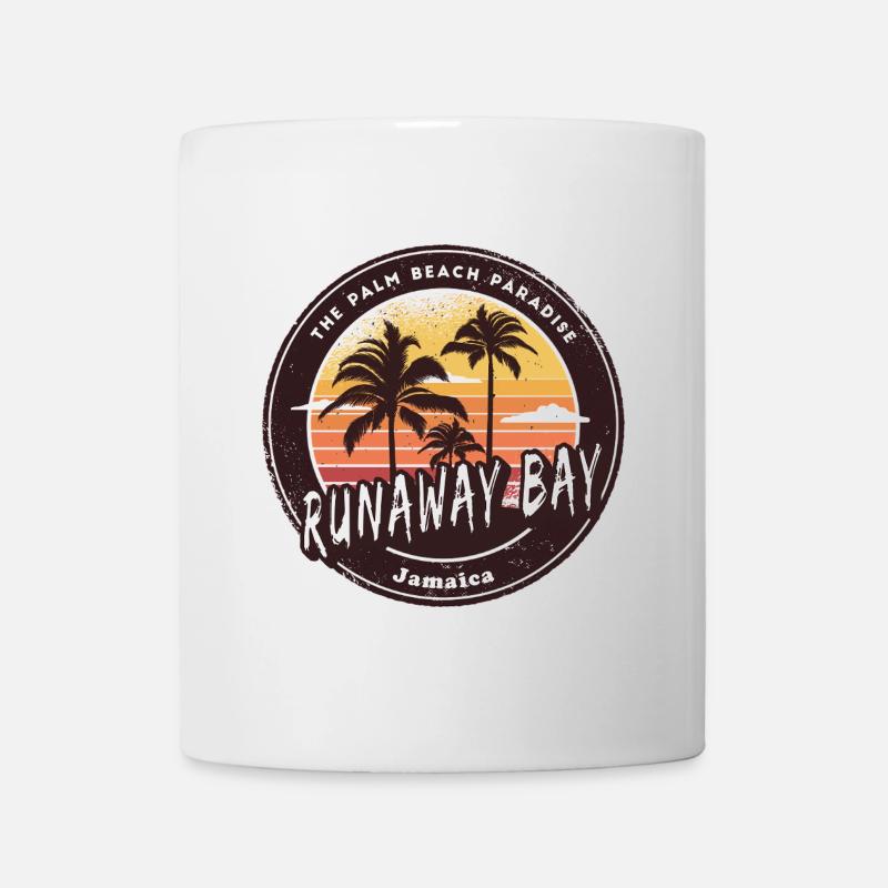 Runaway Bay, Jamaïque – Plage de rêve des Caraïbes - Mug blanc - blanc