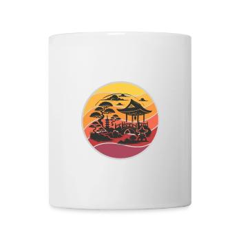 Japanischer Zen Garten – Harmonie der Natur - Tasse - Weiß - Vorne