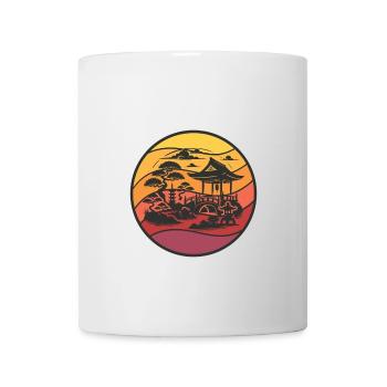 Japanischer Zen Garten – Harmonie der Natur - Tasse - Weiß - Vorne