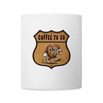 Coffee to Go – Vintage Style - Mug - white - Front