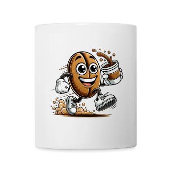 Coffee to Go – Happy Coffee Bean - Mug - white - Front