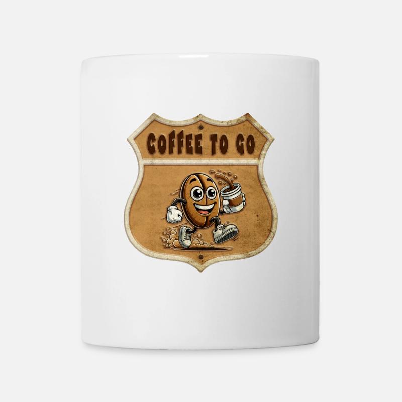Coffee to Go – Vintage Style - Tasse - Weiß