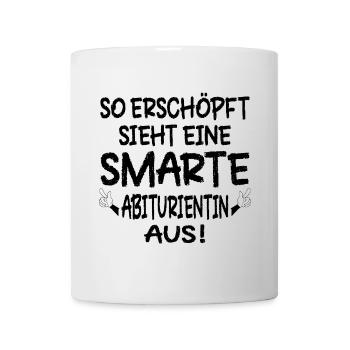ABITURIENTIN ERSCHÖPFUNG ABITUR ABI - Tasse - Weiß - Vorne