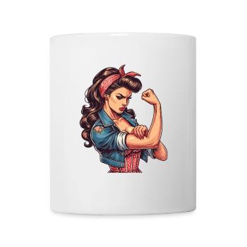 Strong Confident Woman Rockabilly Gift - Mug - white - Front