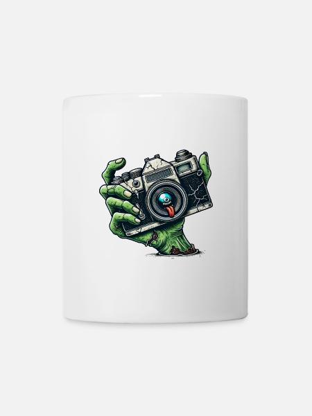 Zombie Kamera - Tasse - Weiß