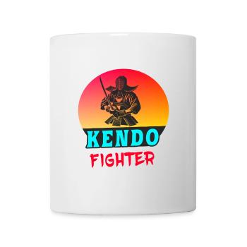 Combattant de Kendo – Style Samouraï - Mug blanc - blanc - Devant