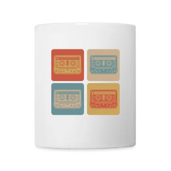 Cassette rétro – Vintage Music Design - Mug blanc - blanc - Devant